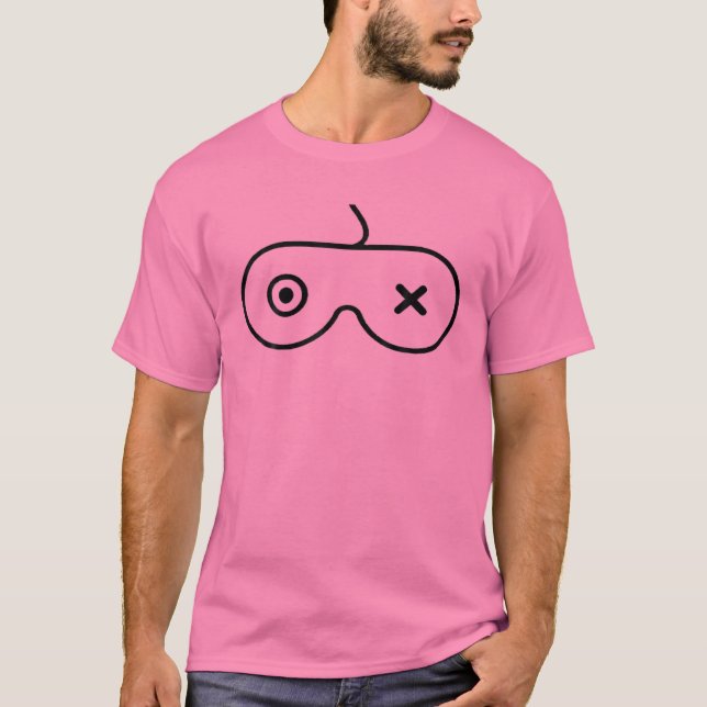 Camiseta Engraçado Gamer Friso Sensibilização para o Cancer (Frente)