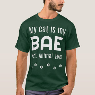 Camiseta Engraçado Gato de Gato Presente Minha Boca Bonita