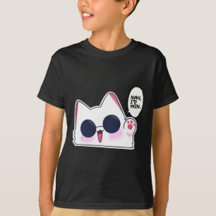 Camiseta Engraçado Gato Engraçado Anime Meme Nah Eu ganhari