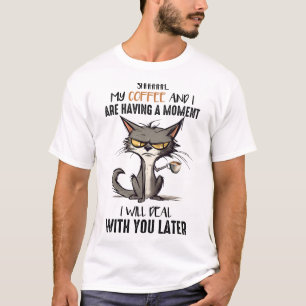 Camiseta Engraçado Gato Engraçado Dizendo