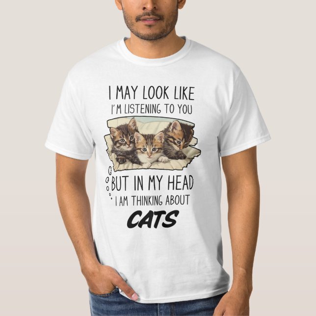Camiseta Engraçado Gato Lover (Frente)