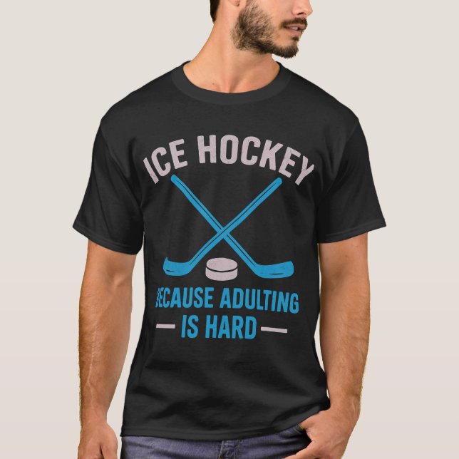 Camiseta Engraçado Gce Hockeyporque adulterar é duro T-Shir (Frente)