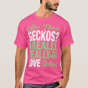 Camiseta Engraçado Gecko Lover Eu Adoro Geckos