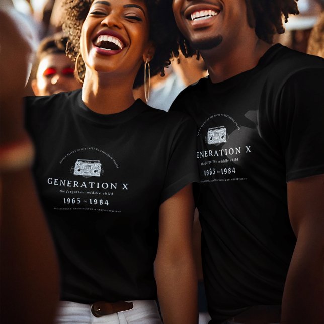 Camiseta Engraçado Geração X Definição (Criador carregado)