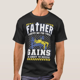 Camiseta Engraçado ginásio cristão, engraçadinho.