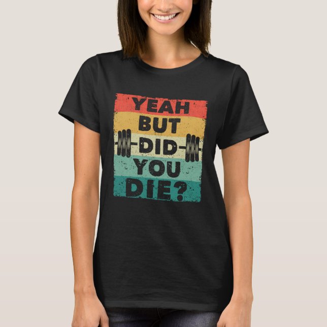 Camiseta Engraçado ginásio faz humor motivacional (Frente)