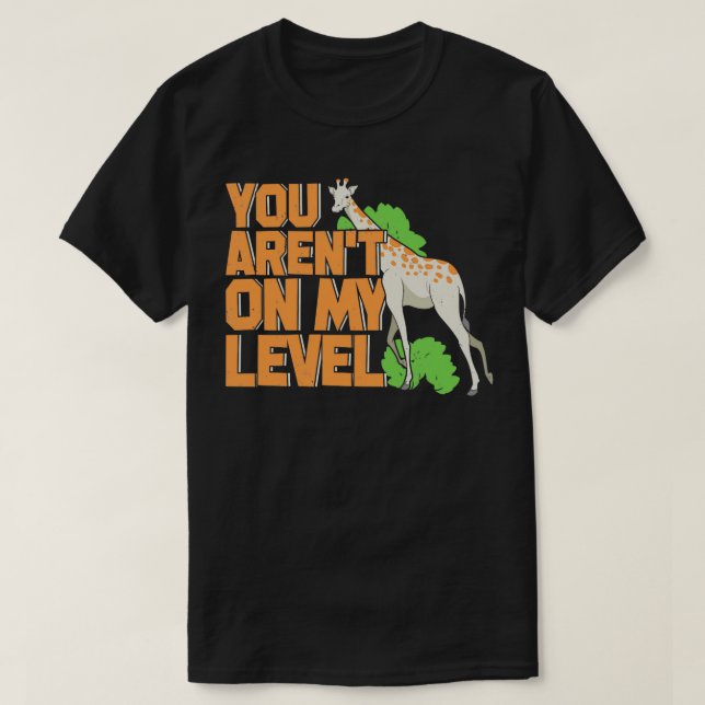 Camiseta Engraçado Giraffe Animal Keeper Gift (Frente do Design)
