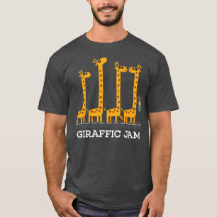 Camiseta Engraçado Giraffic Product Kids Safari Giraffe Des