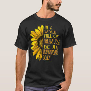 Camiseta Engraçado Girassol é treinador instrutivo
