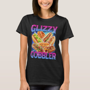 Camiseta Engraçado Glizzy Gobbler Meme Hilariary Hot Dog Gl