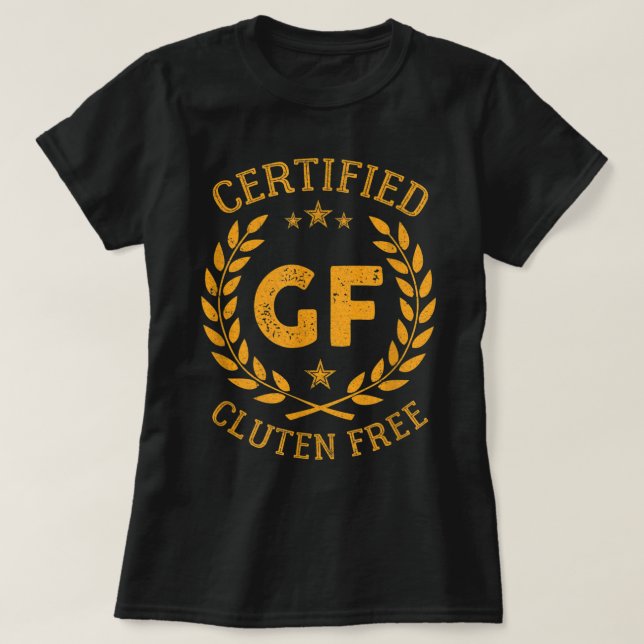 Camiseta Engraçado Gluten Estilo De Vida Livre Pão Doença C (Frente do Design)