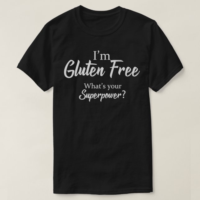 Camiseta Engraçado Gluten Ix27m Gluten Livre Whatx27s Sua S (Frente do Design)