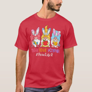 Camiseta Engraçado Gnomo Teach Love Inspira Paraprofessione