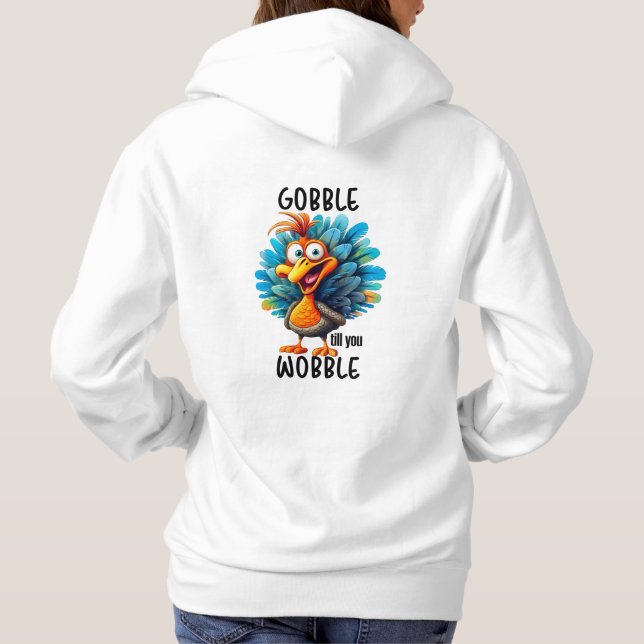 Camiseta Engraçado Gobble Até Você Voar (Verso)