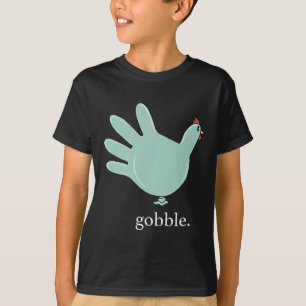 Camiseta Engraçado Gobble Turkey Glove Medical Nures Thanks