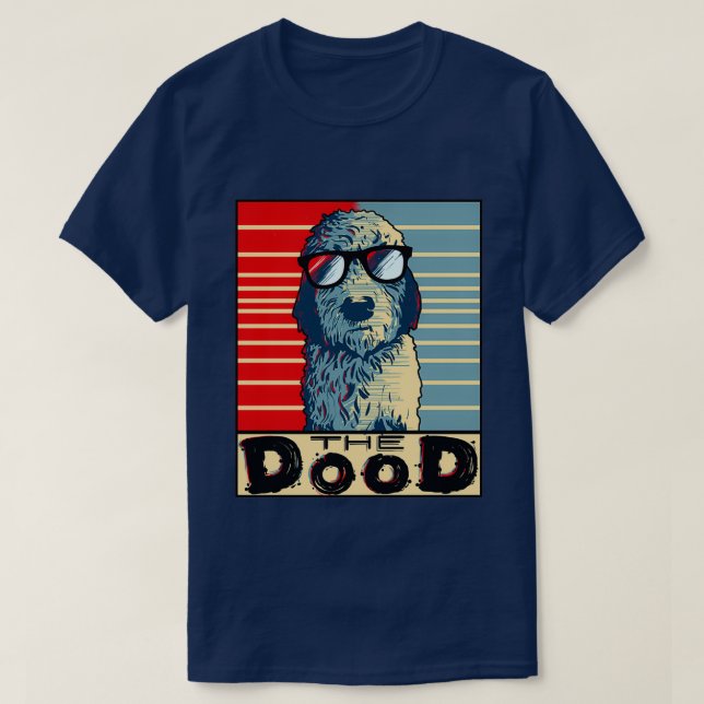 Camiseta Engraçado Goldendoodle Dando Um Ouro Dodle O Prípl (Frente do Design)