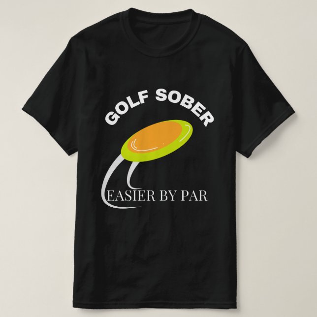 Camiseta Engraçado Golf Disco Sólido Mais Fácil por Cotação (Frente do Design)