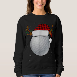 Camiseta Engraçado Golf Reindeer Santa Hat Natal Pijamas Ho
