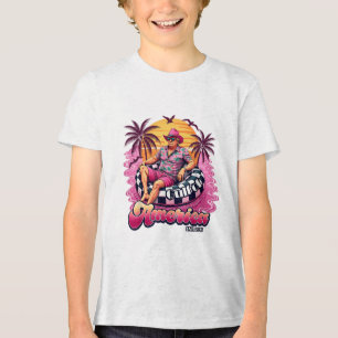 Camiseta Engraçado Golfo Dos Eua América 2025 Praia Pink Tr