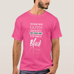 Camiseta Engraçado Gótico e Gótico oculto escuro Art Emo Sa