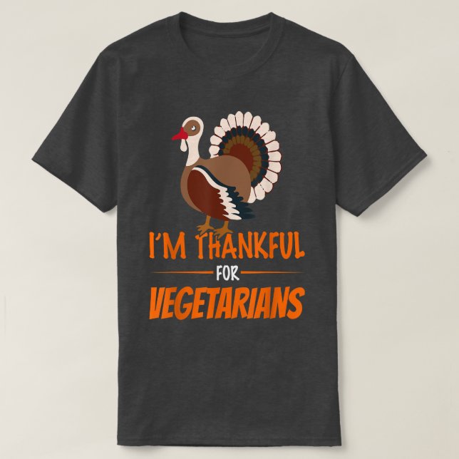 Camiseta Engraçado Graças à Vegetariana (Frente do Design)