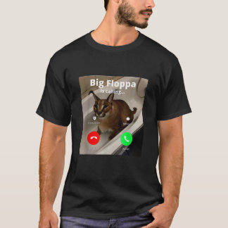 Camiseta Engraçado Grande Floppa Que Meu Amado Floppa Está 