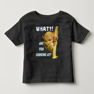 Camiseta Engraçado, Grande Olho Tarsier O Que Você Está Olh