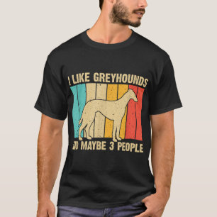 Camiseta Engraçado Greyhound Design Men Mulheres Italianas