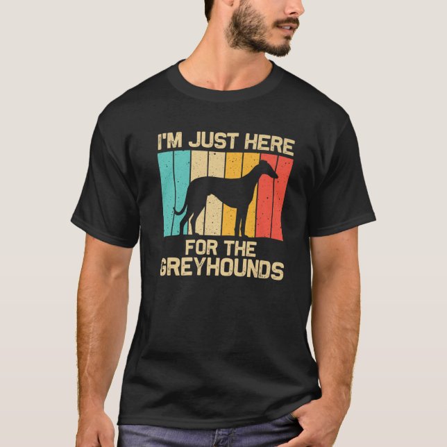 Camiseta Engraçado Greyhound Para Homens Mulheres Italianas (Frente)