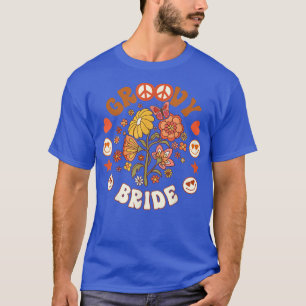 Camiseta Engraçado Groovy Noivo Groovy Aniversário Correspo