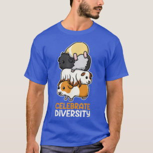 Camiseta Engraçado Guiné Celebra Crianças da Diversidade Mu
