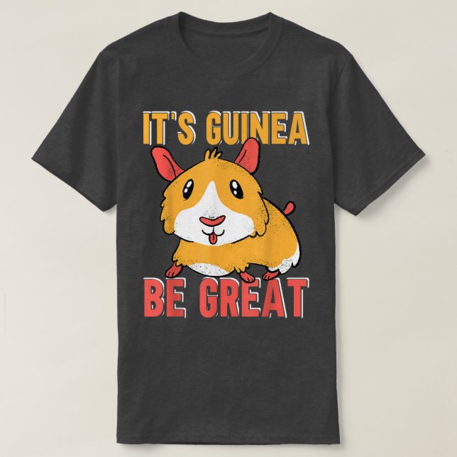 Camiseta Engraçado Guiné Pig (Frente do Design)