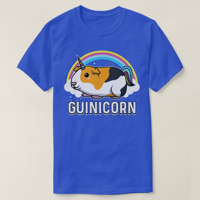 Camiseta Engraçado Guiné Pig Gunicorn Rainbow Women Girls K (Frente do Design)