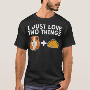 Camiseta Engraçado Guiné Pig Taco Lover Furry Piggy
