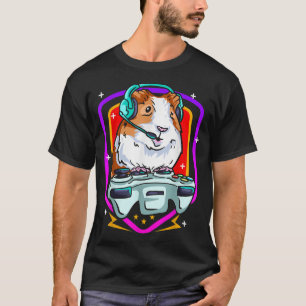 Camiseta Engraçado Guiné Porco Jogo Jogador Hamster Furtado