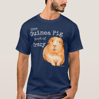 Camiseta Engraçado Guiné Porco One Guiné Pig Abaixo do Louc