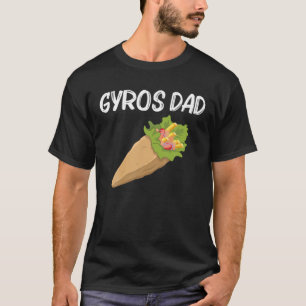 Camiseta Engraçado Gyros Para O Pai Pai Gyro Meat Pita Don