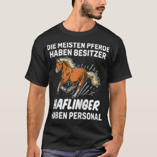 Camiseta Engraçado Haflinger Personal Rider Gift Horse