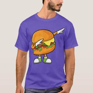 Camiseta Engraçado Hamburger Art Men Mulheres Cheeseburger