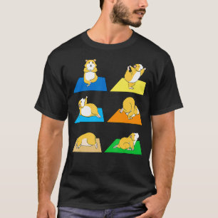 Camiseta Engraçado Hamster Yoga Guiné Pig Rodent New 