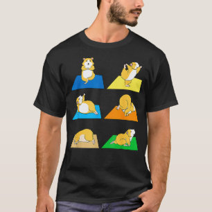 Camiseta Engraçado Hamster Yoga Guiné Pig Rodent New 