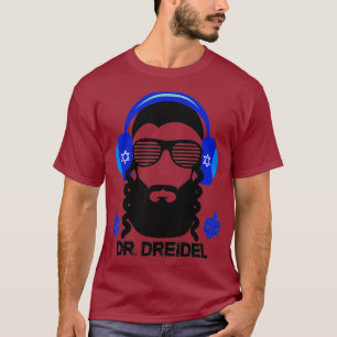 Camiseta Engraçado Hanukkah Hebrew Rapper DJ Chanukah Dr.