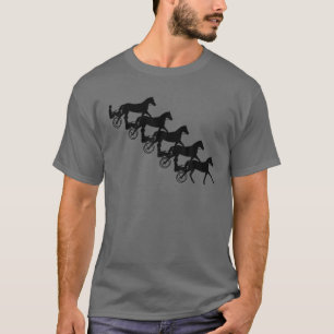 Camiseta Engraçado Harness Homens da Corrida de Cavalo Leg