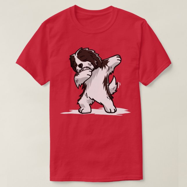 Camiseta Engraçado Havanês Dabbing Dog Dab Dance 1 (Frente do Design)