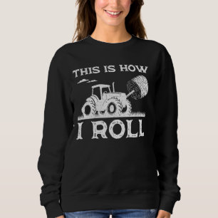 Camiseta Engraçado Hay Bale Como Eu Rolo Um Legal Trator Fa