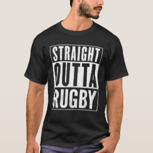 Camiseta Engraçado hetero Outta Rugby