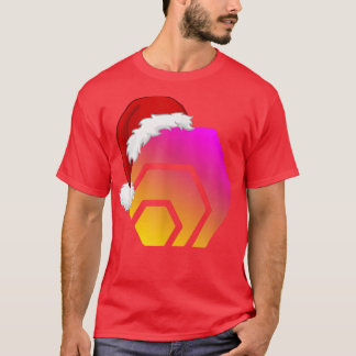Camiseta Engraçado HEX Crypto e Chapéu de Natal, HEX Engraç