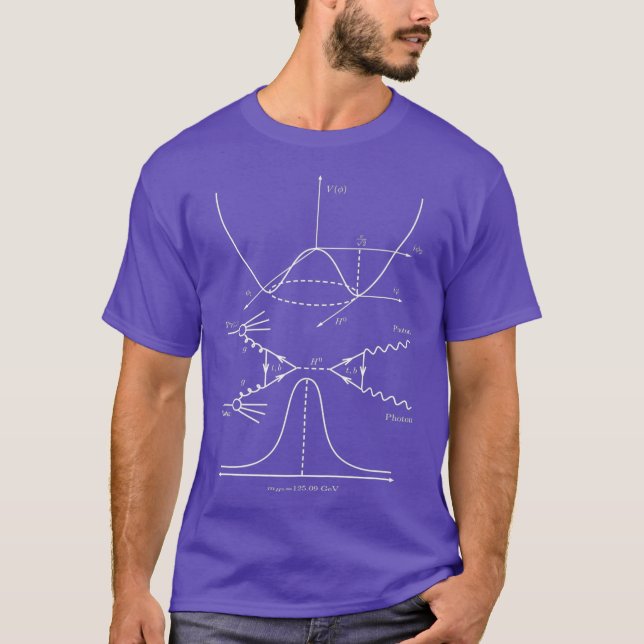Camiseta Engraçado Higgs Boson Particle Physics Geek Profes (Frente)