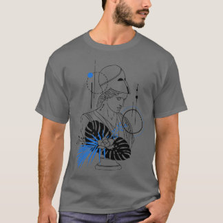 Camiseta Engraçado Hipster Deusa Grega Athena Roman God Min
