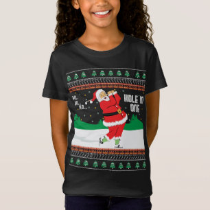 Camiseta Engraçado Ho Ho Ho Papais noeis Feios Golfe Sweet